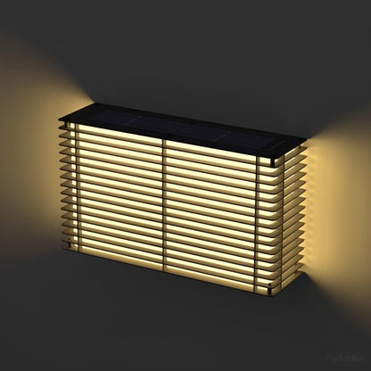 Waterproof Modern Louvered LED Outdoor Wall Light - Flyachilles