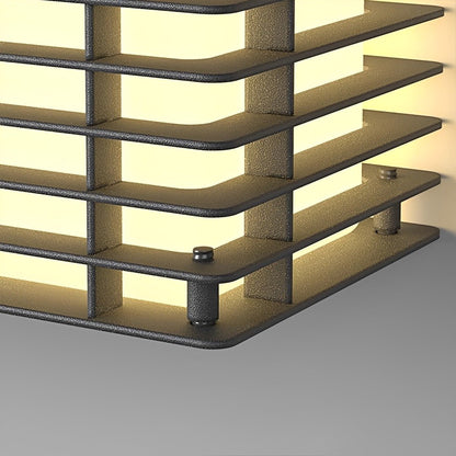 Waterproof Modern Louvered LED Outdoor Wall Light - Flyachilles