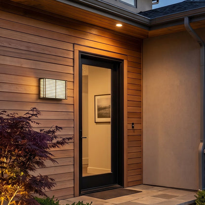Waterproof Modern Louvered LED Outdoor Wall Light - Flyachilles