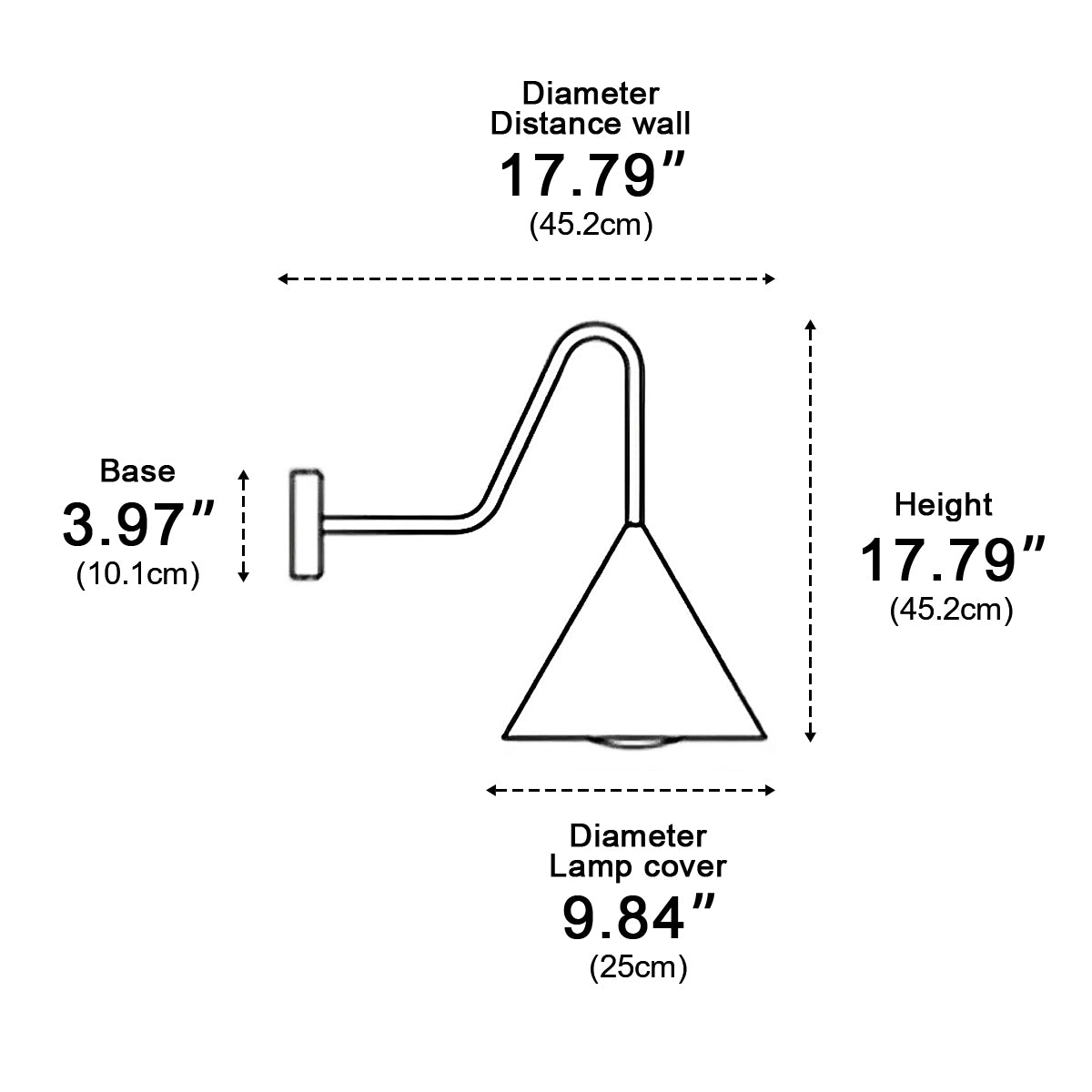 Waterproof Modern Minimalist Bell LED Outdoor Wall Sconces - Flyachilles