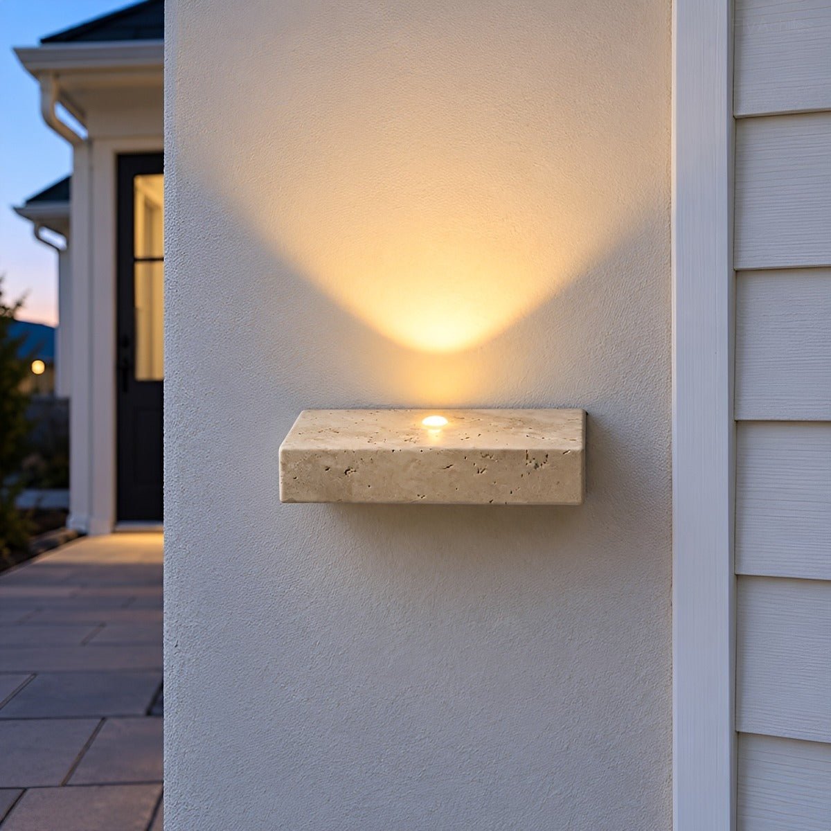 Waterproof Modern Natural Stone Up and Down LED Outdoor Wall Light - Flyachilles