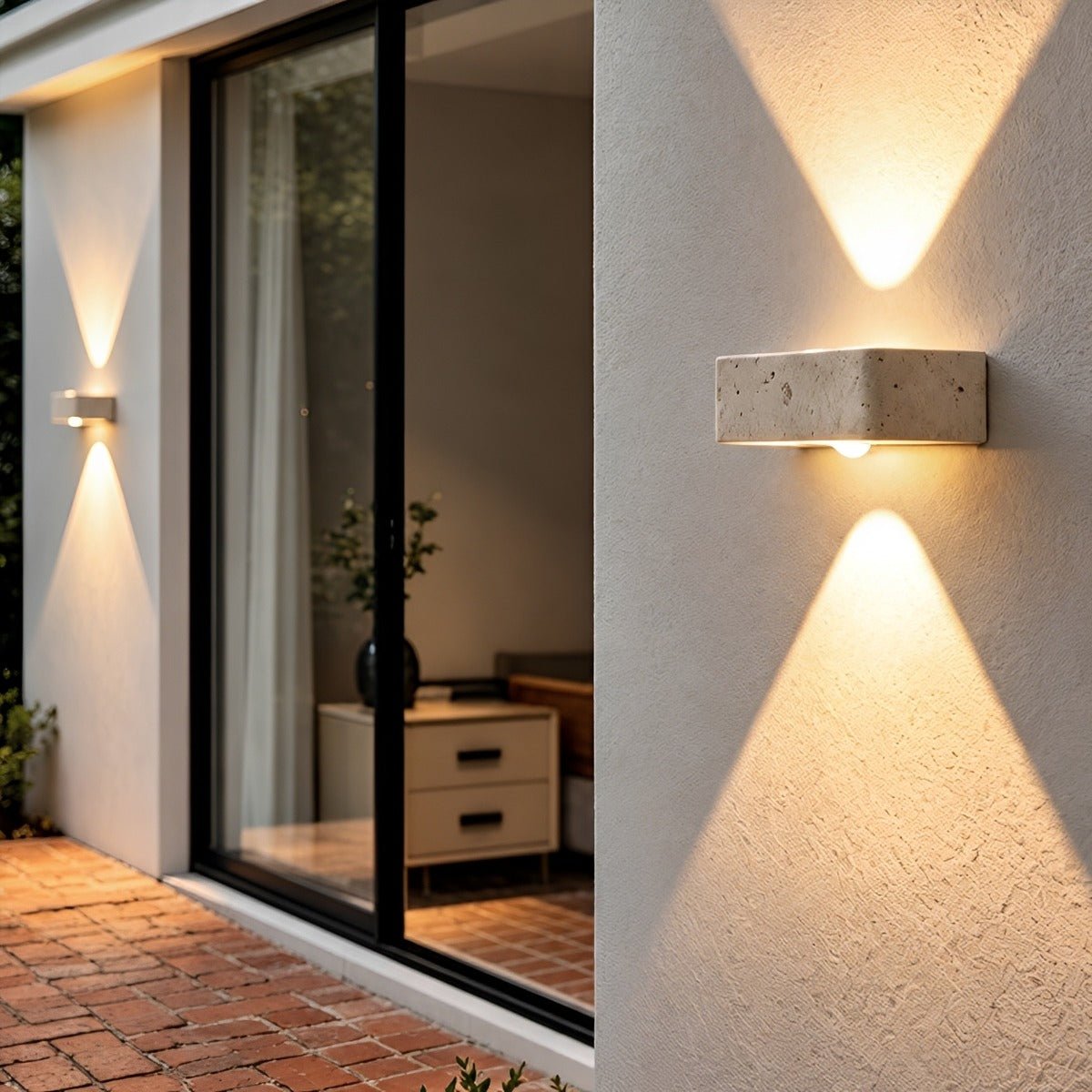 Waterproof Modern Natural Stone Up and Down LED Outdoor Wall Light - Flyachilles