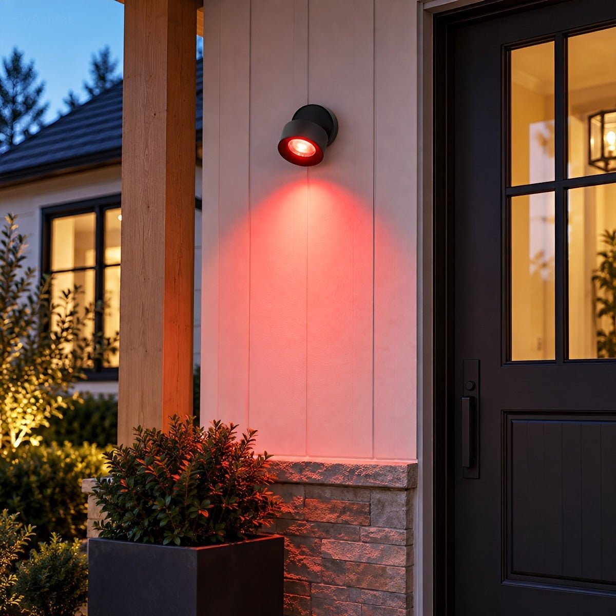 Waterproof Modern Round Adjustable Angle Outdoor Porch LED Wall Lights - Flyachilles