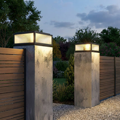 Waterproof Modern Square Outdoor Post Lights Fence Pillar Light - Flyachilles