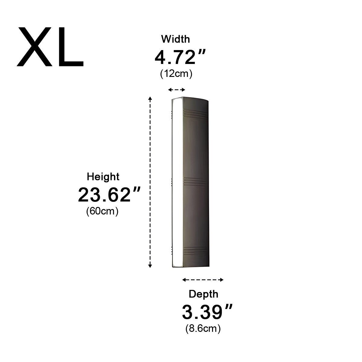 Waterproof Modern Up&amp;Down 3 - Side Long Strip Outdoor Porch LED Wall Lights - Flyachilles