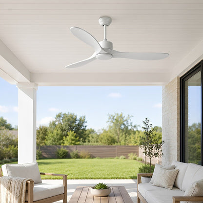 Waterproof Modern Wood 3-Blade Outdoor Ceiling Fan - Flyachilles