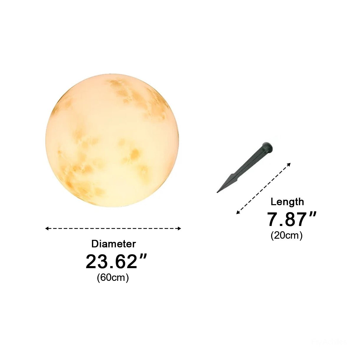 Waterproof Moon Ball Lights Garden Landscape Lawn Lights - Flyachilles