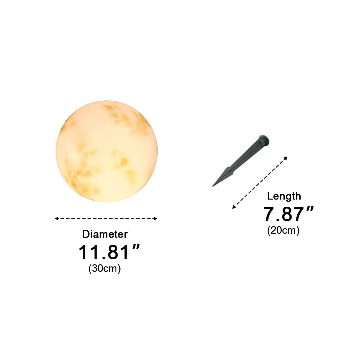 Waterproof Moon Ball Lights Garden Landscape Lawn Lights - Flyachilles