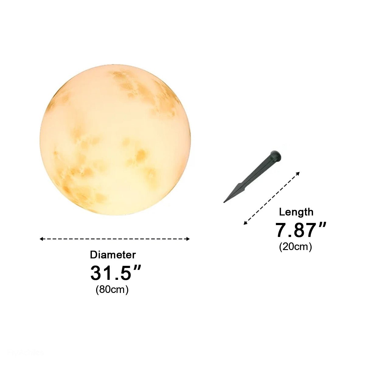 Waterproof Moon Ball Lights Garden Landscape Lawn Lights - Flyachilles