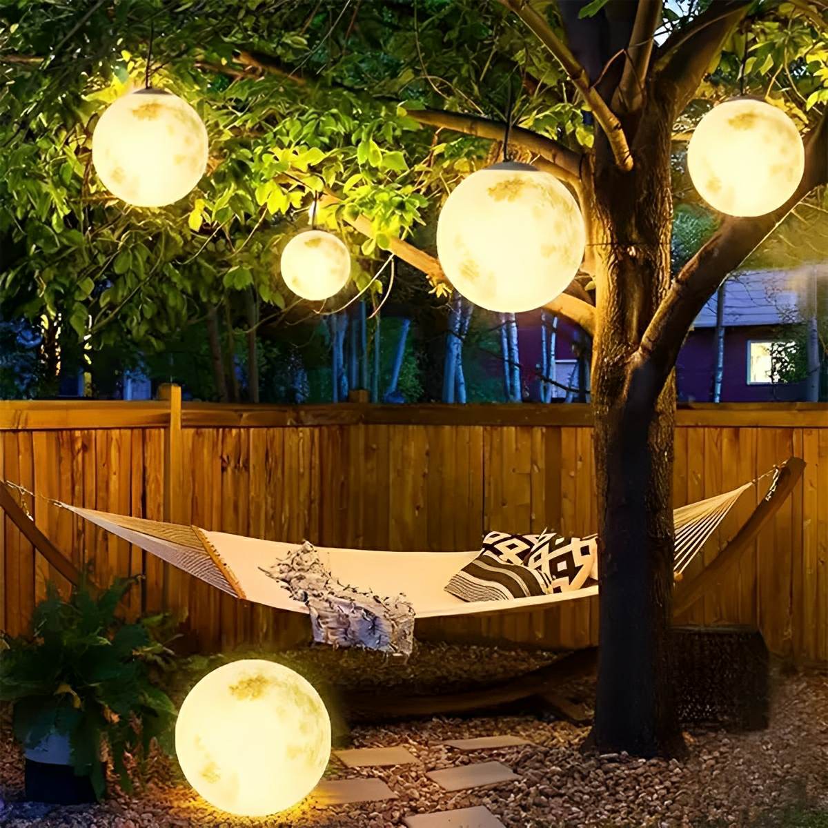 Waterproof Moon Garden Landscape Outdoor Ceiling Lights - Flyachilles