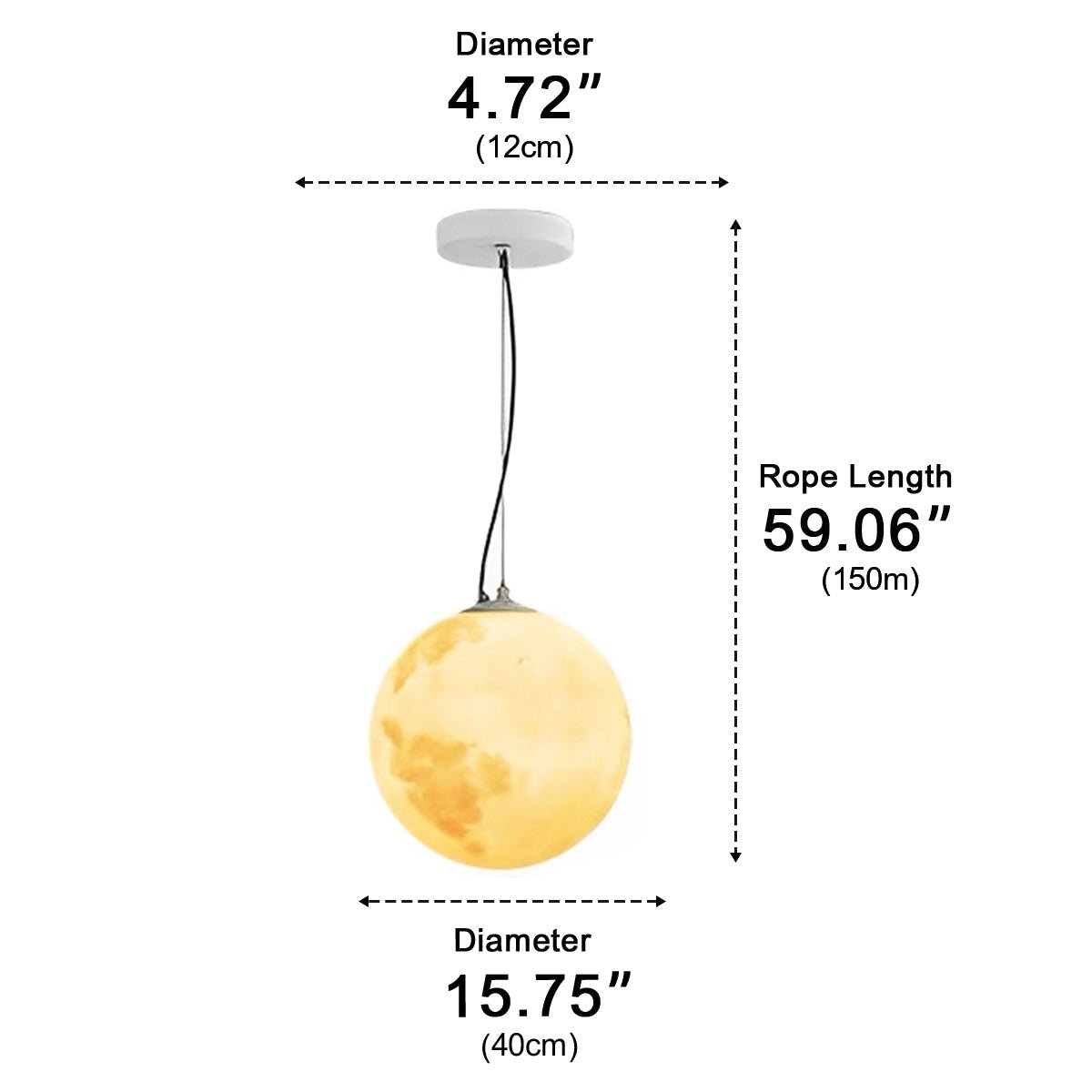 Waterproof Moon Garden Landscape Outdoor Ceiling Lights - Flyachilles