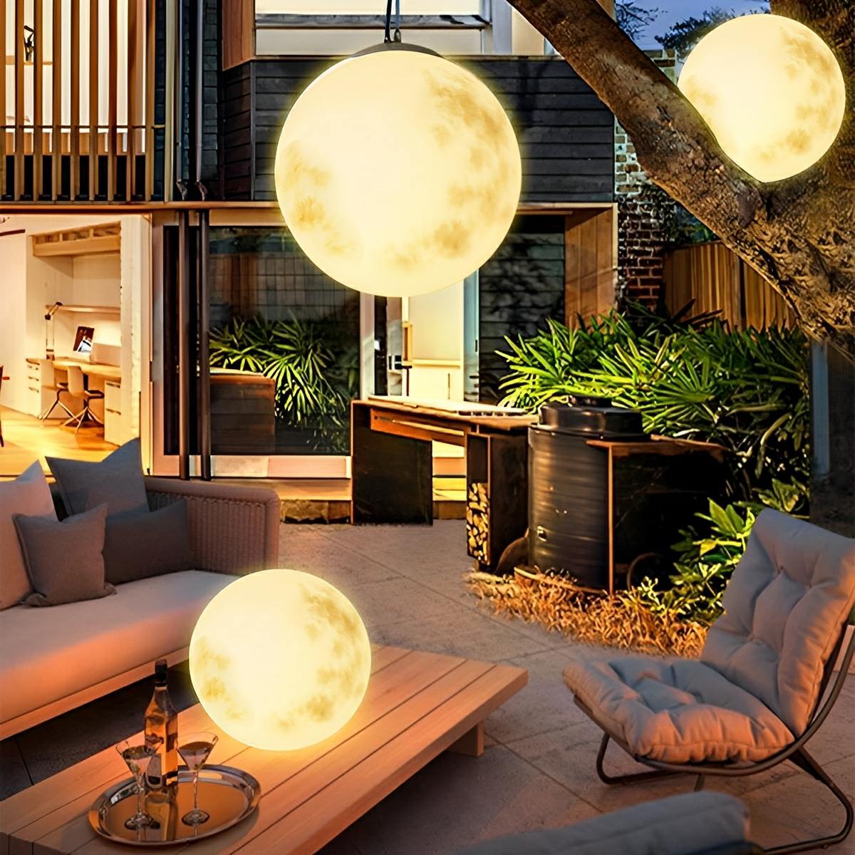 Waterproof Moon Garden Landscape Outdoor Ceiling Lights - Flyachilles
