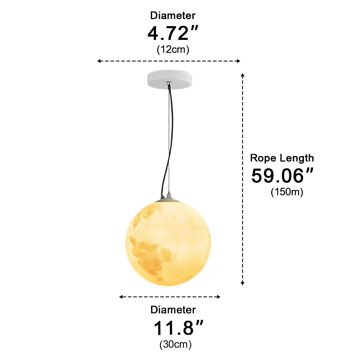 Waterproof Moon Garden Landscape Outdoor Ceiling Lights - Flyachilles