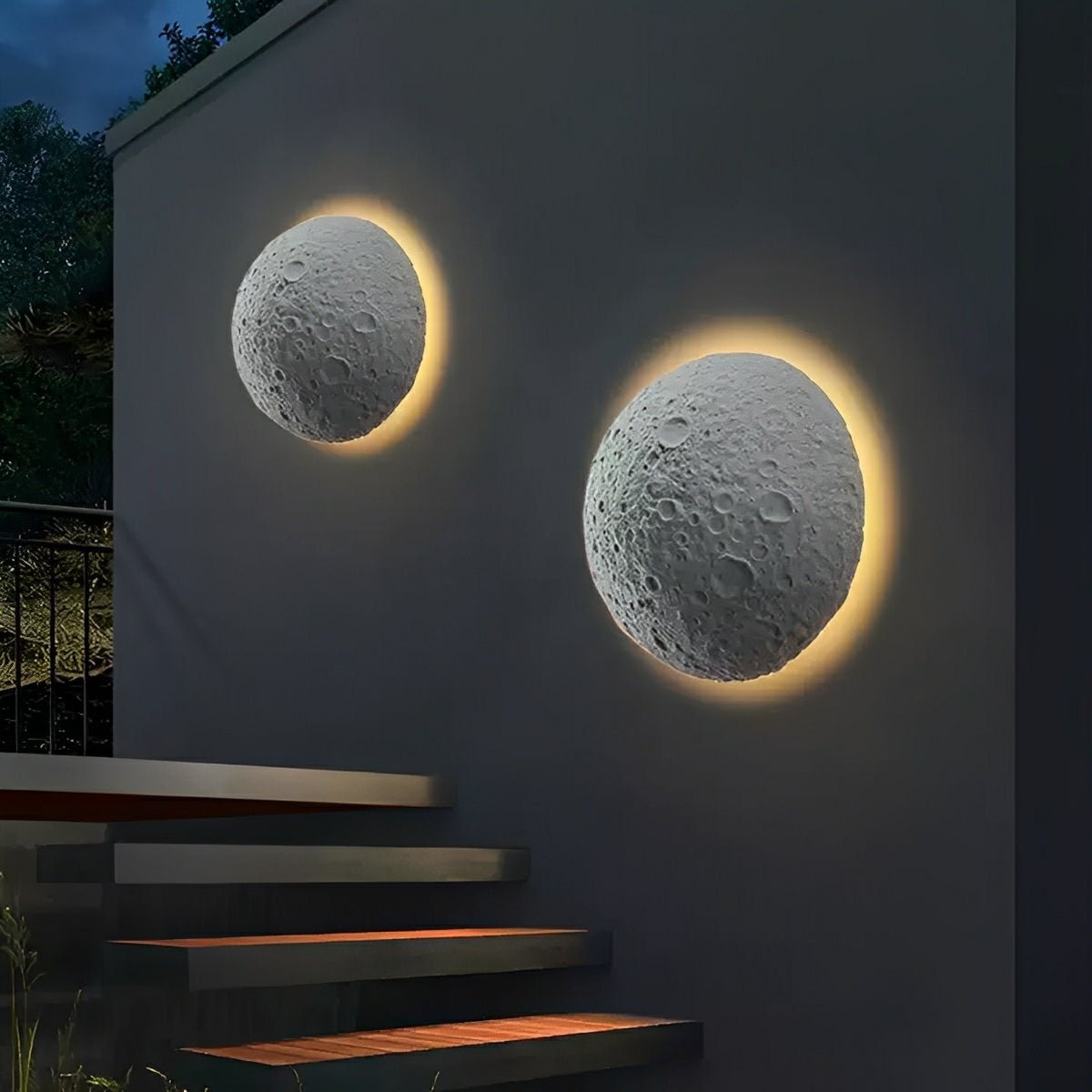 Waterproof Moon Outdoor LED Porch Exterior Wall Lights - Flyachilles