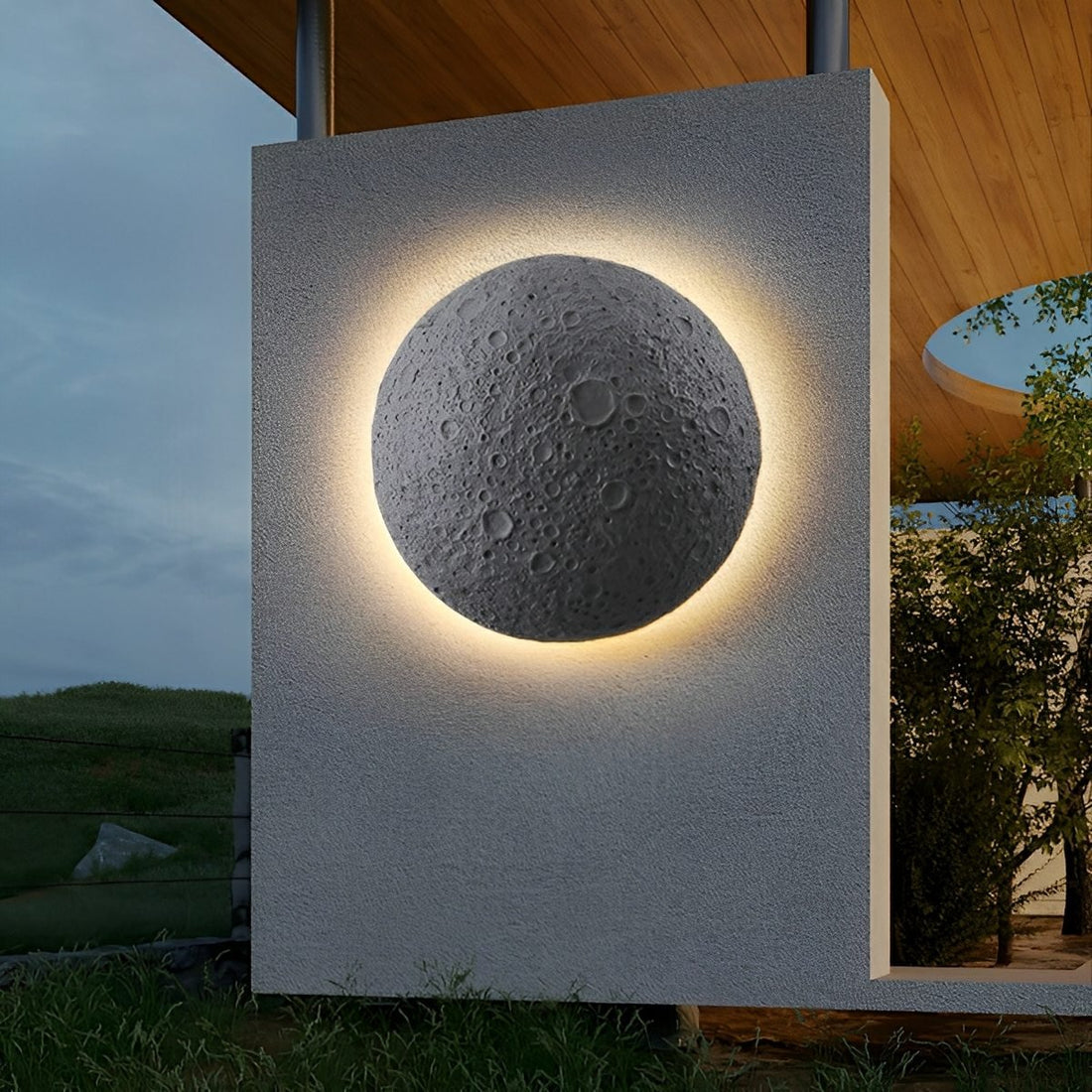 Waterproof Moon Outdoor LED Porch Exterior Wall Lights - Flyachilles