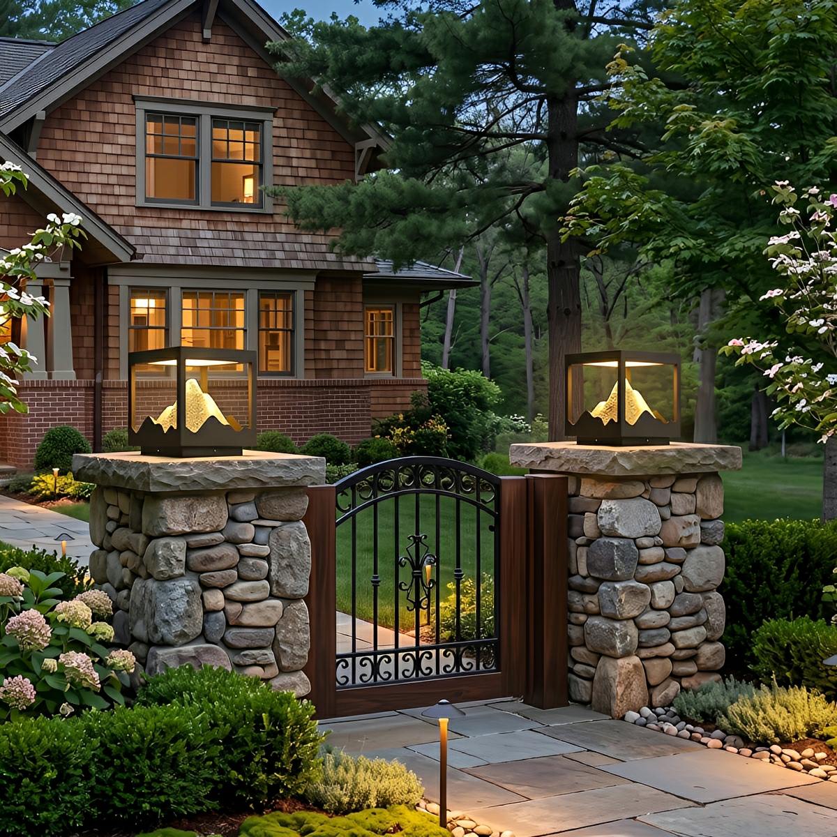 Waterproof Mountain Outdoor Post Cap Light Landscape Lighting - Flyachilles
