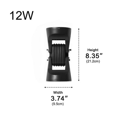 Waterproof Outdoor Adjustable Up and Down LED Exterior Wall Lights Spotlight - Flyachilles