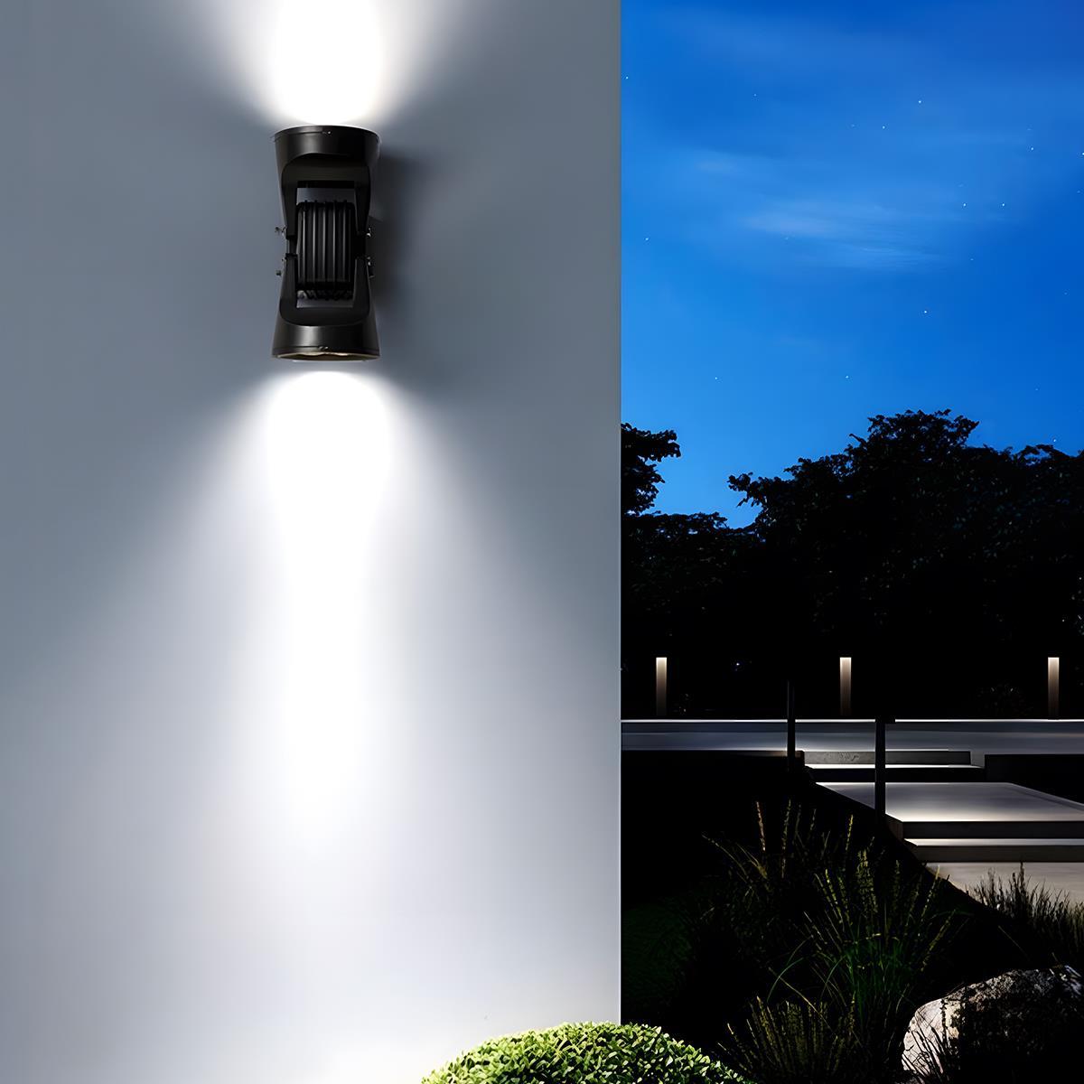 Waterproof Outdoor Adjustable Up and Down LED Exterior Wall Lights Spotlight - Flyachilles