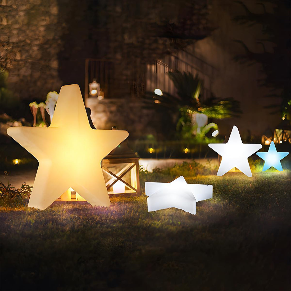 Waterproof Outdoor Christmas Star 16 Color RGB Dimmable LED Pendant Lights - Flyachilles