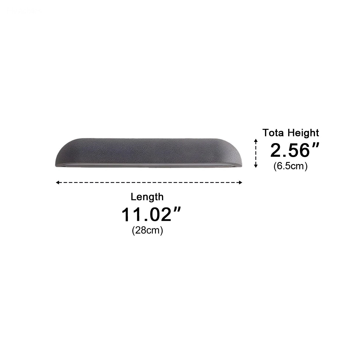 Waterproof Outdoor Concrete Curved Dom LED Porch Light Exterior Wall Lights - Flyachilles