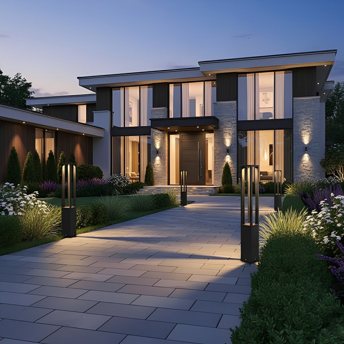 Waterproof Outdoor Garden LED Lawn Lamp Bollard Path Lights - Flyachilles