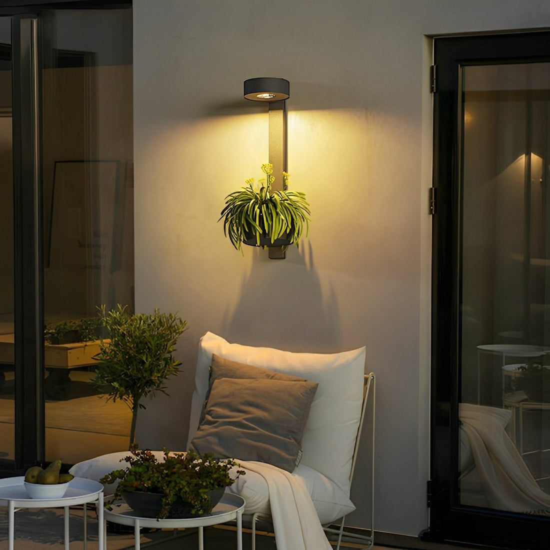 Waterproof Outdoor LED Porch Wall Lights Plant Pot - Flyachilles