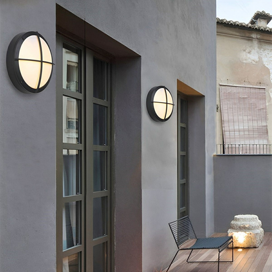 Waterproof Outdoor LED Round Porch Light Exterior Wall Lights - Flyachilles