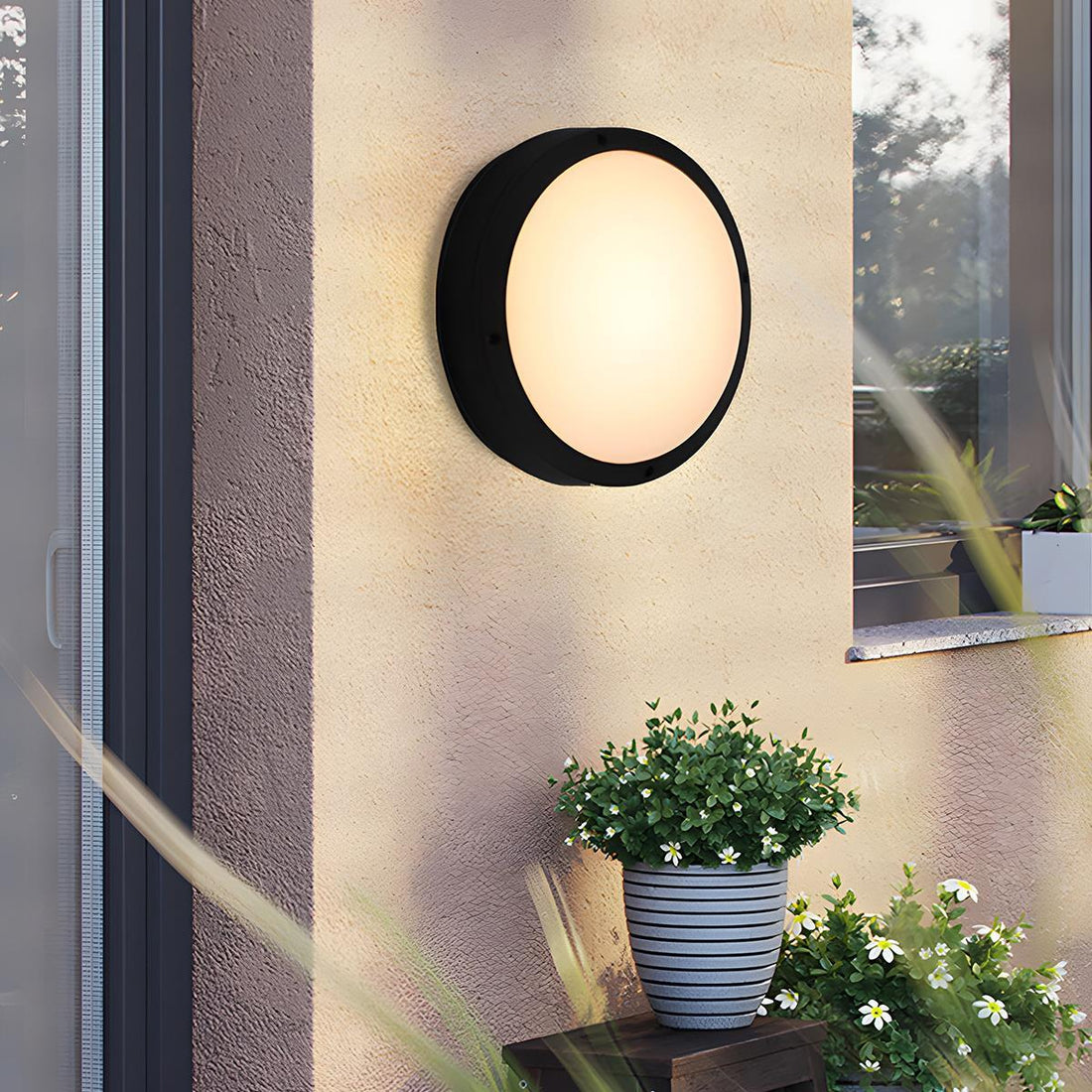 Waterproof Outdoor LED Round Porch Light Exterior Wall Lights - Flyachilles