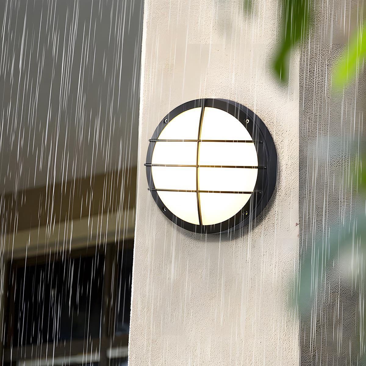 Waterproof Outdoor LED Round Porch Light Exterior Wall Lights - Flyachilles