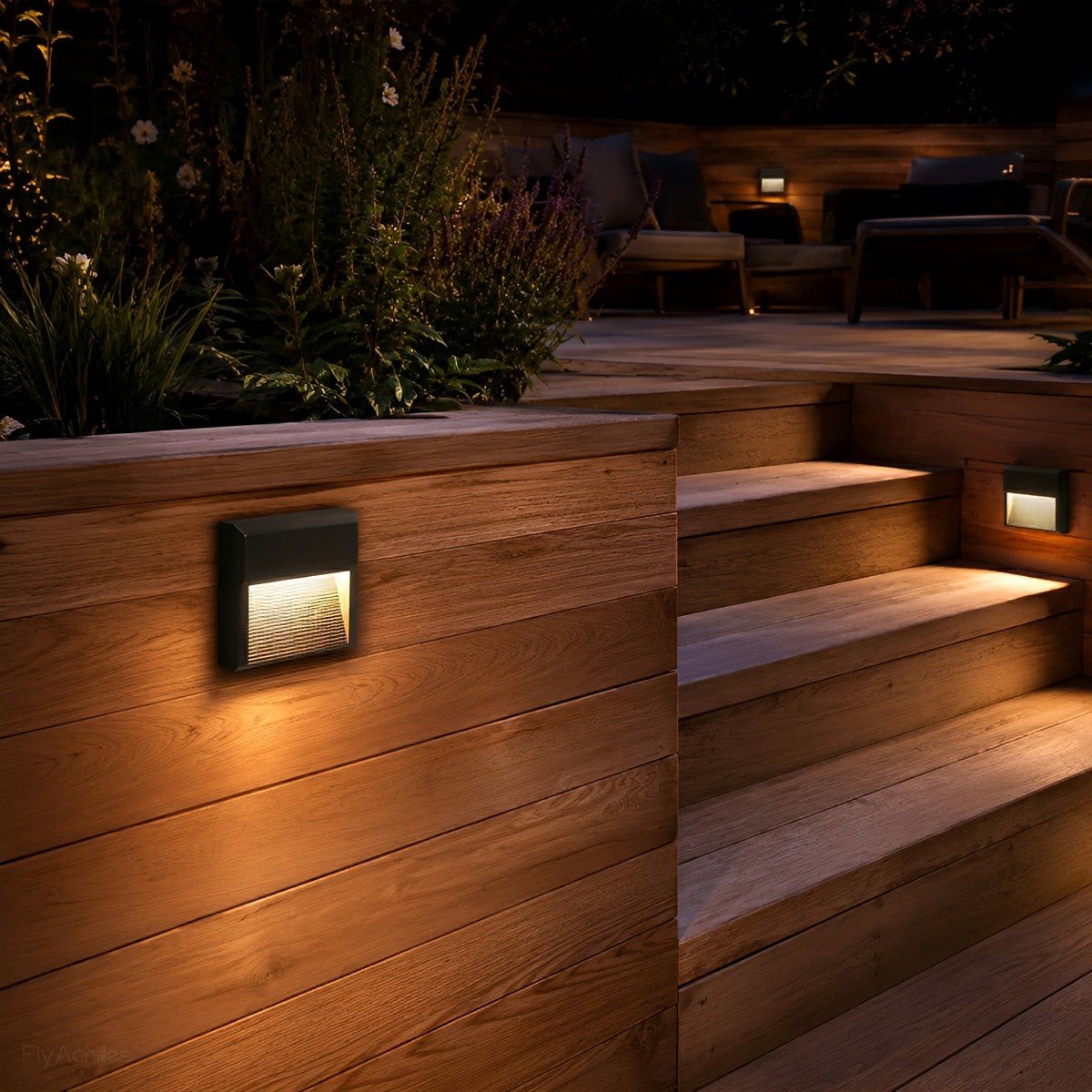Waterproof Outdoor LED Step Lights Corner Lamp - Flyachilles