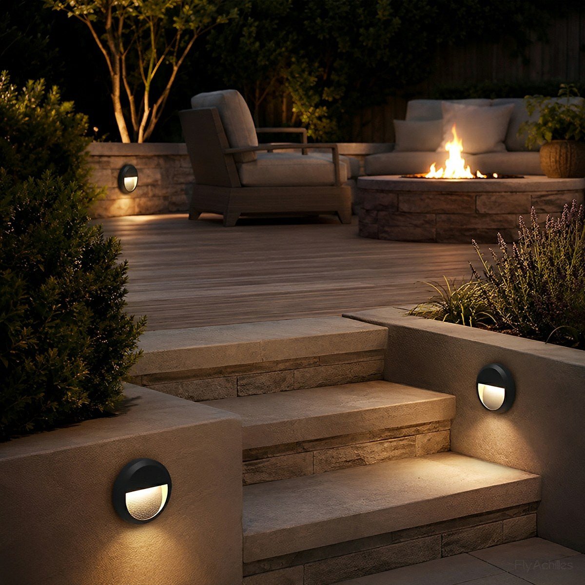 Waterproof Outdoor LED Step Lights Corner Lamp - Flyachilles