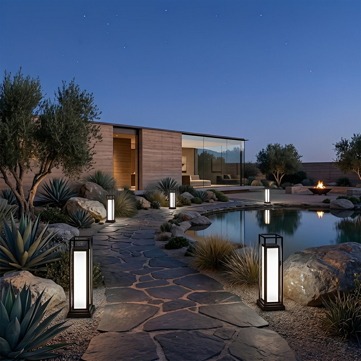 Waterproof Outdoor Post Lights LED Garden Lights Deck Light - Flyachilles