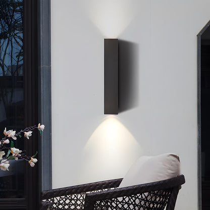 Waterproof Outdoor Rectangular Up and Down Dimmable Exterior Wall Lights - Flyachilles