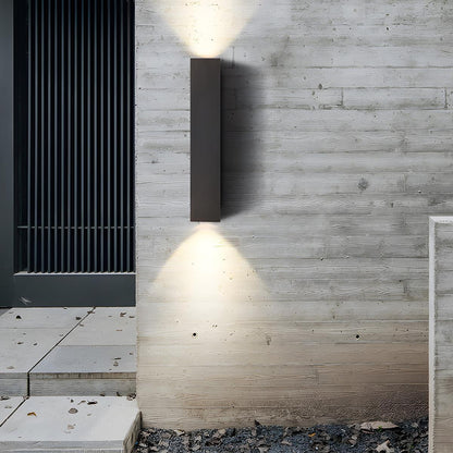 Waterproof Outdoor Rectangular Up and Down Dimmable Exterior Wall Lights - Flyachilles