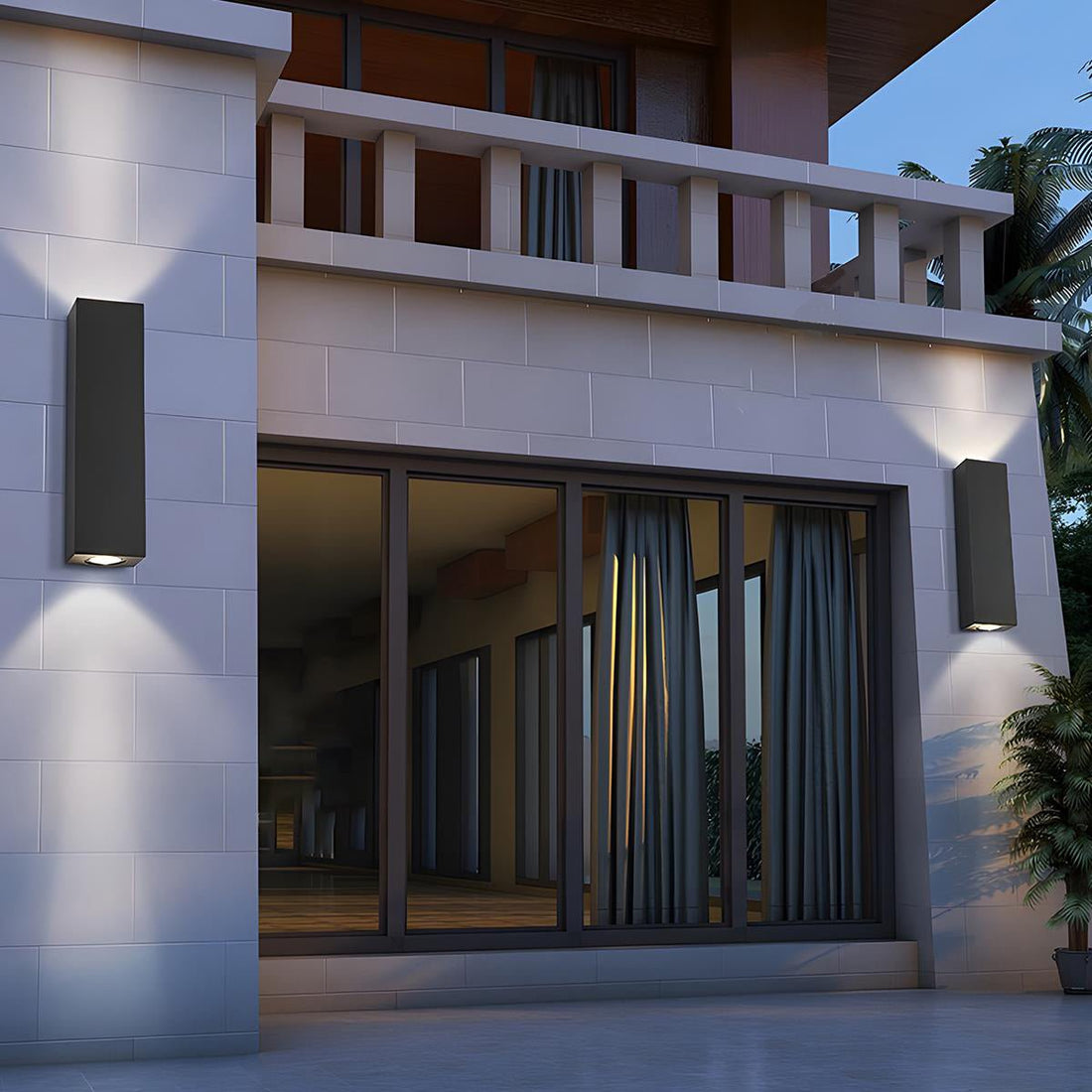 Waterproof Outdoor Rectangular Up and Down Exterior Wall Lights - Flyachilles