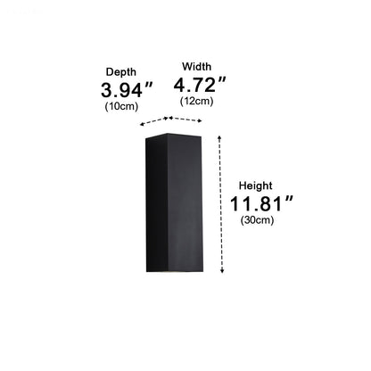 Waterproof Outdoor Rectangular Up and Down Exterior Wall Lights - Flyachilles