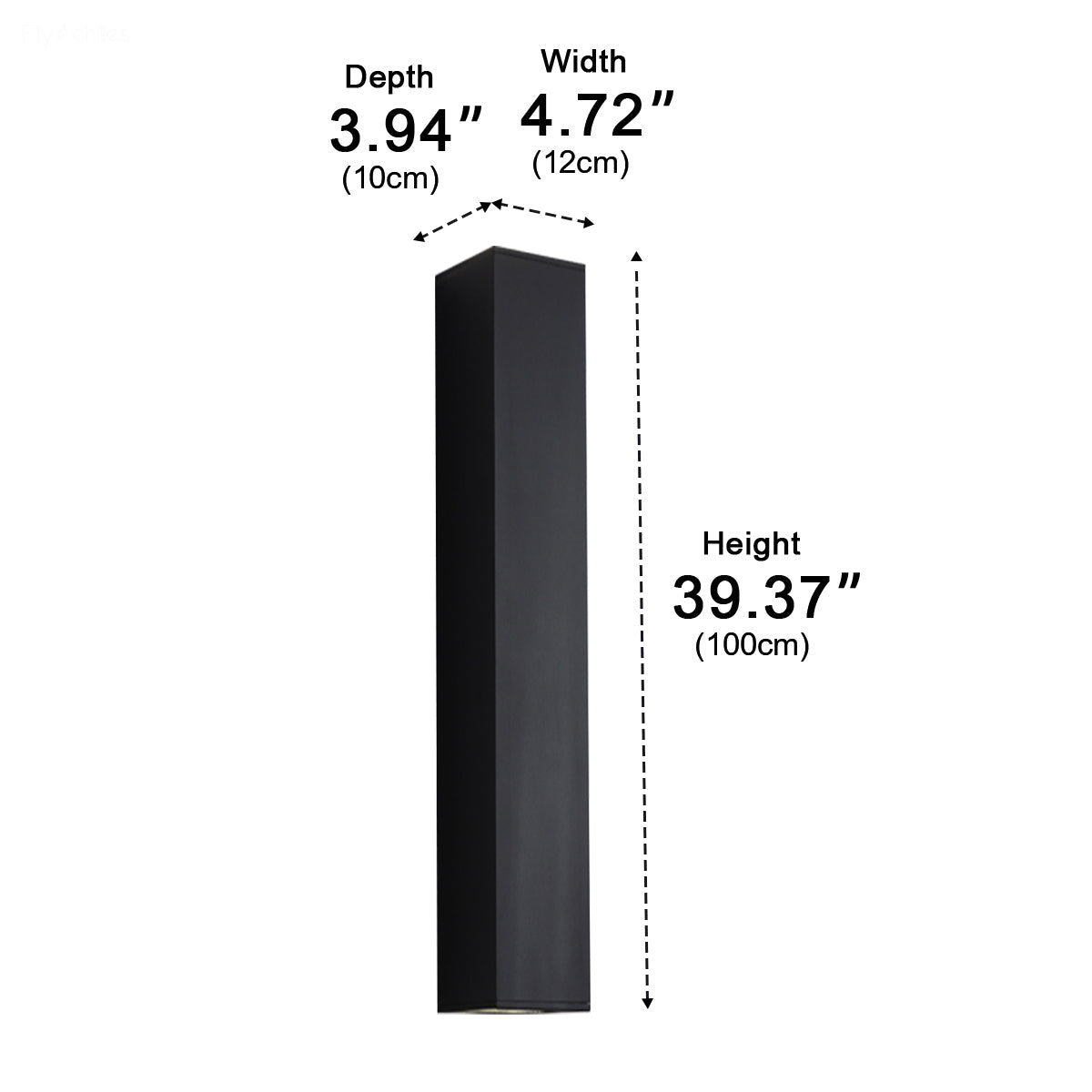Waterproof Outdoor Rectangular Up and Down Exterior Wall Lights - Flyachilles