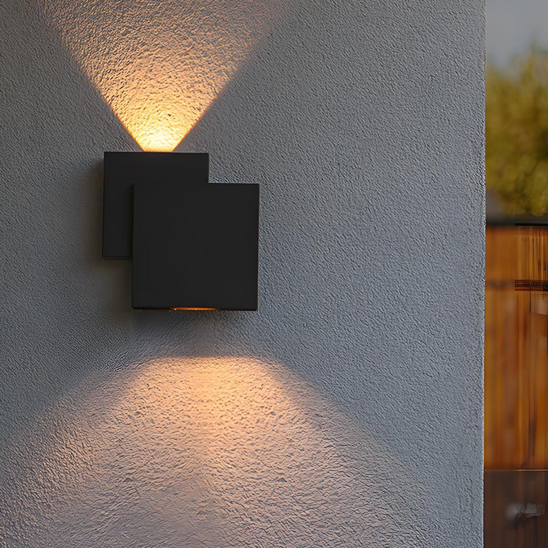 Waterproof Outdoor Square Up and Down Exterior Wall Lights Adjustable - Flyachilles
