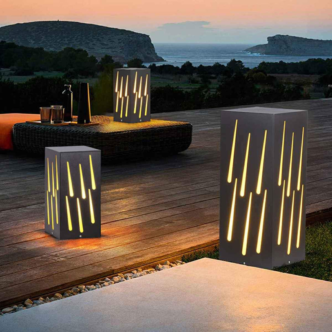 Waterproof Rectangular Meteor LED Outdoor Landscape Lighting - Flyachilles
