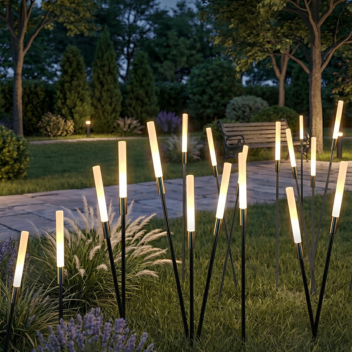 Waterproof Reed Shaped Lights LED Garden Landscape Lawn Lighting - Flyachilles