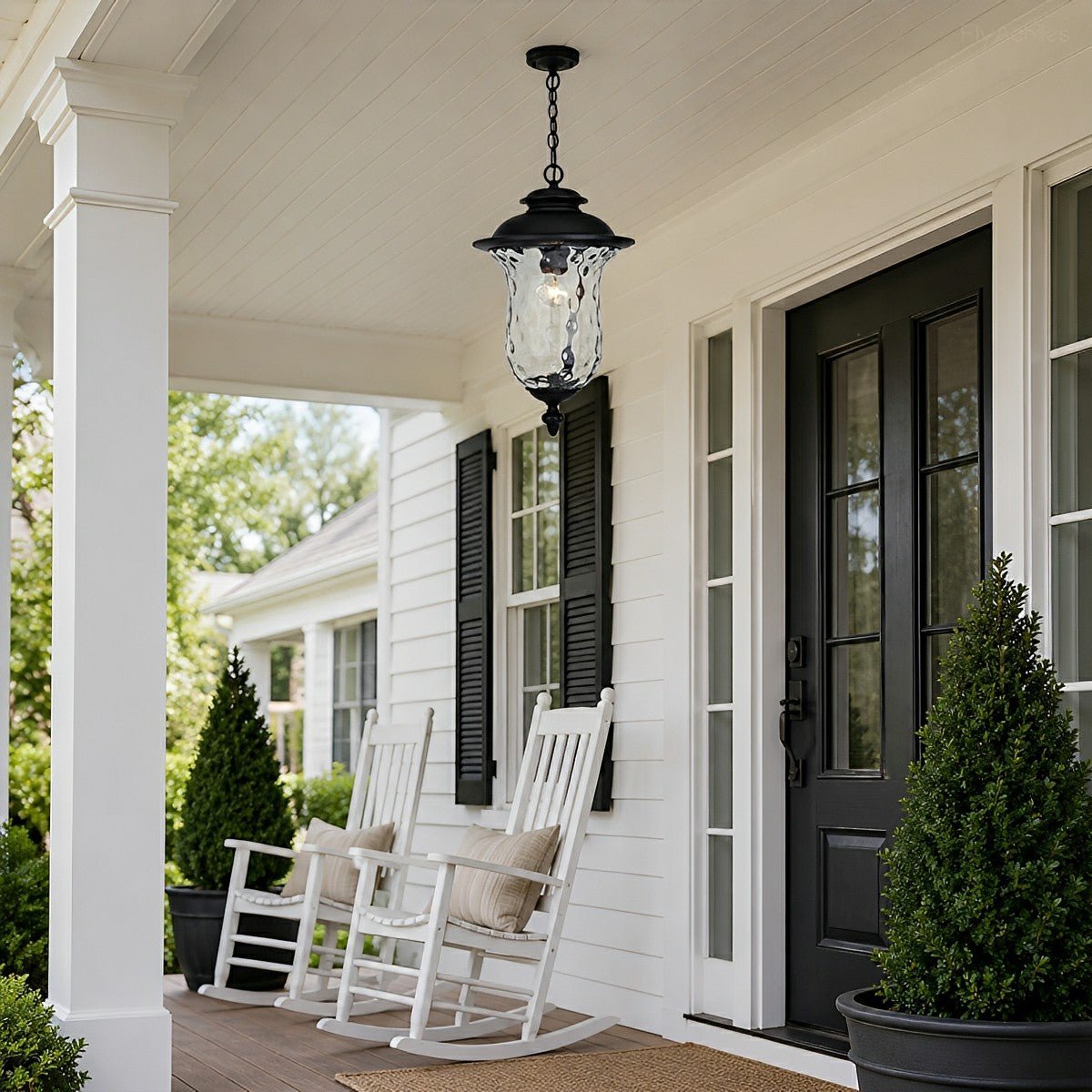 Waterproof Rustic Outdoor Hanging Lantern Pendant Lights - Flyachilles