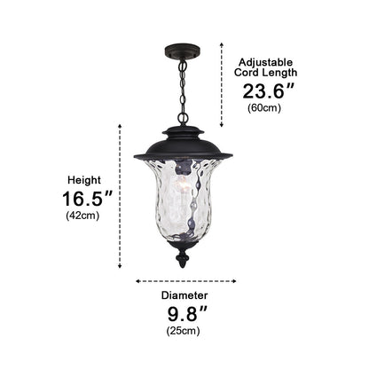 Waterproof Rustic Outdoor Hanging Lantern Pendant Lights - Flyachilles