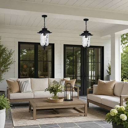 Waterproof Rustic Outdoor Hanging Lantern Pendant Lights - Flyachilles