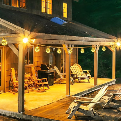 Waterproof Solar 31ft 20 LED Outdoor String Lights - Flyachilles