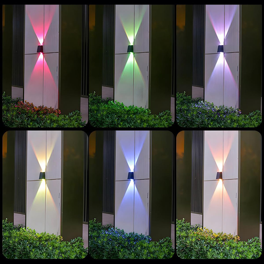 Waterproof Solar Aircraft Outdoor Up and Down Exterior Wall Washer Lights - Flyachilles