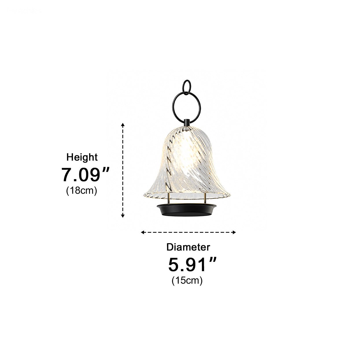 Waterproof Solar Bell Shape Outdoor Hanging Lights for Porch Garden - Flyachilles