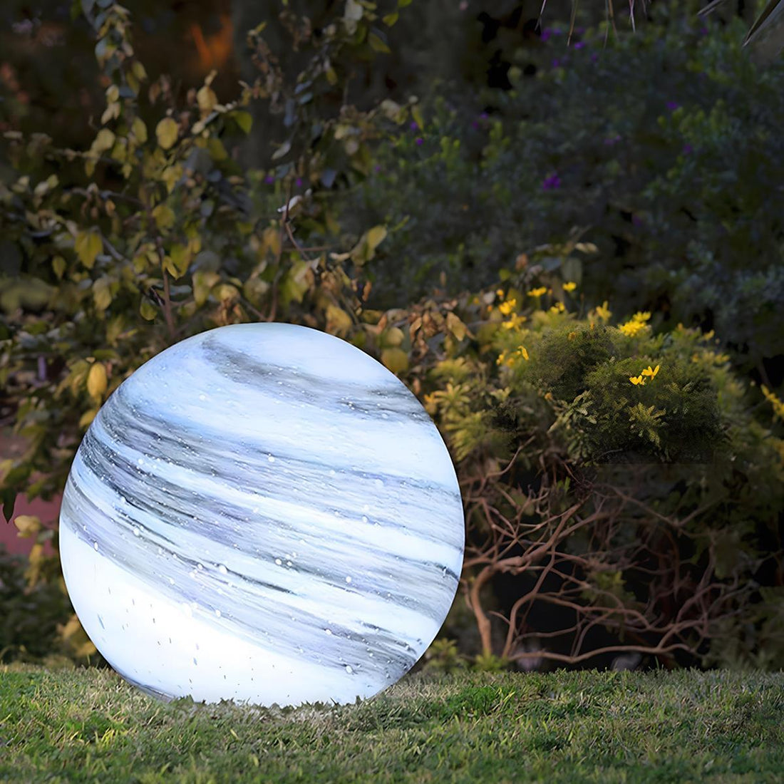 Waterproof Solar Globe Planet LED Outdoor Landscape Lighting - Flyachilles