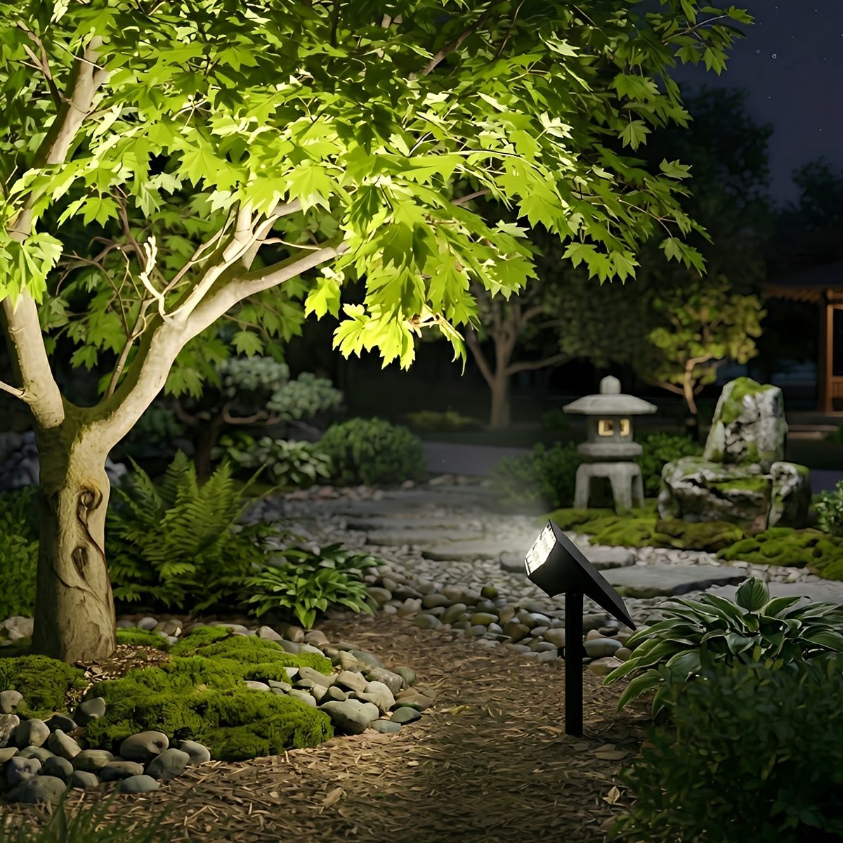 Waterproof Solar LED Adjustable Modern Outdoor Landscape Tree Spotlight - Flyachilles