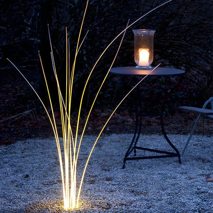Waterproof Solar LED Reed Fiber Optic Shaped Light Landscape Light - Flyachilles