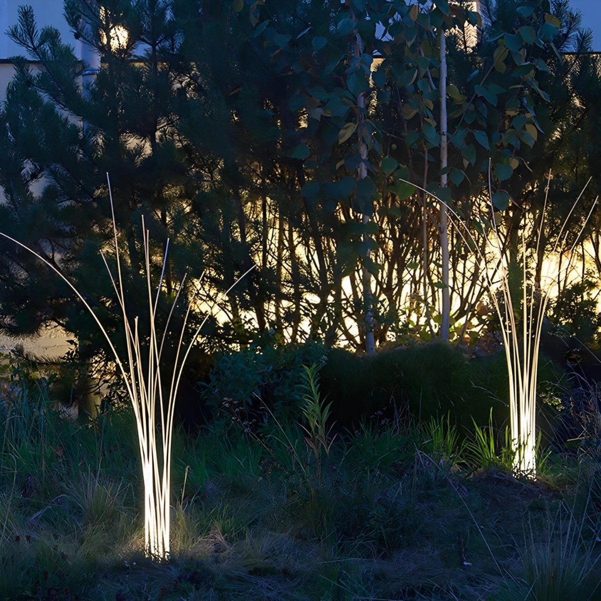 Waterproof Solar LED Reed Fiber Optic Shaped Light Landscape Light - Flyachilles